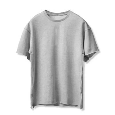 China Anti-Wrinkle New Arrival French Terry Oversized Custom Men's Short Sleeve Dropped Heavy T-Shirt for sale