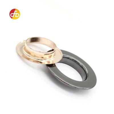 China Wholesale Bag Gold Plating D-Ring Shoe Accessory Mesh Eyelet Nickel Free Grommet For Bag for sale