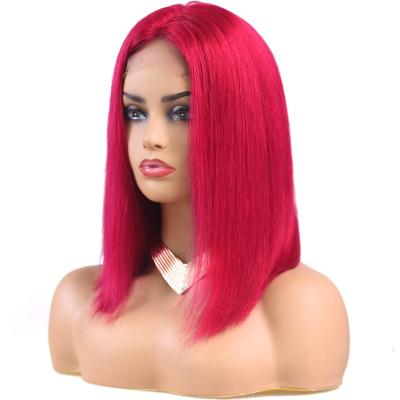 China KEMY Silky Straight Short Bob Brazilian Human Hair Wigs With 4*4 Lace Closure Hair Wig With Hairline Pre Plucked Straight Lace Wig For Women for sale