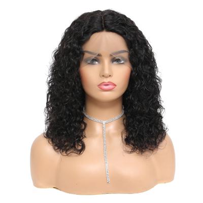 China Water Wave Lace Front Wig Pre Plucked Human Deep Curly 360 Hair Lace Frontal Wig Hd Transparent Brazilian Hair Wig for sale