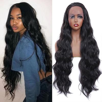 China X-TRESS Body Wave Synthetic Hair Ombre Colored Synthetic Wigs With Middle Part Lace Up Natural Hair Wigs Fiber Wigs For Women Part for sale