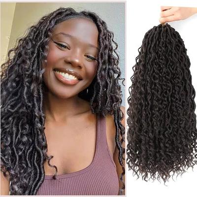 China X-TRESS Synthetic Hair Pre Stretched River Locs Afro Crochet Braid Hair Bundle For Women Heat Resistant Synthetic Hair Braiding Extensions for sale