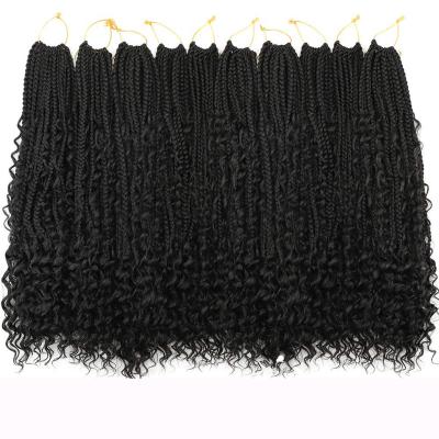 China X-TRESS Synthetic Hair Goddess Box Braids Crochet Hair Blonde Bohemian River Locs With Curly Ends Pre Looped Synthetic Braiding Hair Extension for sale