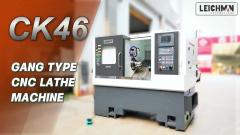 Shocking, CK46 CNC GANG-TYPE LATHE  has almost no delay in tool change time