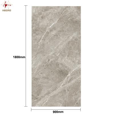 China High Safety 900x1800MM Gray Color Glazed Porcelain Floor Polished Porcelanato Tile for sale