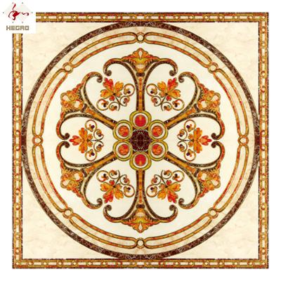 China Foshan Modern Carpet Slabs Parquet 1200*1200mm Polished Gold Crystal Ceramic 4 in 1 Carpet Decorative Ceramic Floor Tiles Slabs for sale