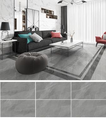 China High safety 600x1200mm new light gray mall porcelanato marble floor tiles for flooring for sale