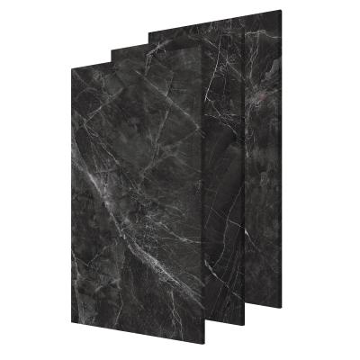 China High Safety 750x1500mm Fashion Tiles Large Format Black With White Veins Marble Look Porcelain Tile for sale