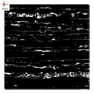 China Black High Security With White Lines Solid Marble Tiles Glazed Porcelain Tiles 60x60 80x80cm for sale