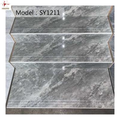 China High Safety Fashion Home Floor Tiles 473X1200 Marble Step Tiles Porcelain Public Body For Stairs for sale