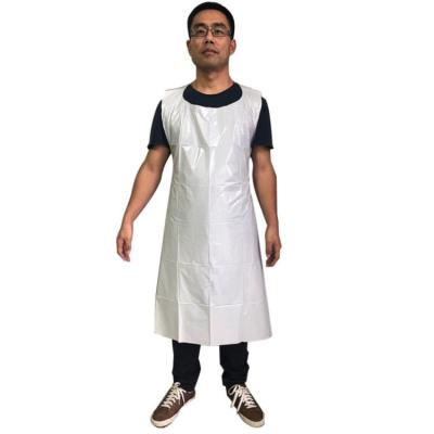 China Factory Wholesale Disposable Chef Kitchen Aprons Waterproof And Oilproof Disposable Plastic Aprons Without Sleeves for sale