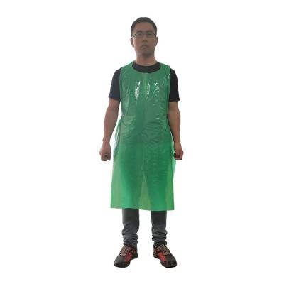 China Boxed Cheap Disposable Waterproof HDPE LDPE Pe Plastic Disposable Apron Boxed and Pull Out for Adults for sale