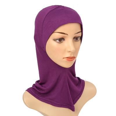 China Wholesale Soft Soft Feeling 2021hijab Solid Color Mercerized Cotton Tank Top Modal Hijab Inner Cap Under Scarf Sports Hijab for sale