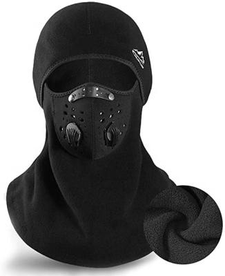 China Amazon JOINT Hot Sale Outdoor Dust Anti Windproof Thermal Motorcycle Loops Reusable Face Mask , Black , Large Fleece Balaclava for sale