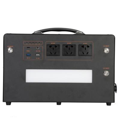 China 1000W LiFePO4 C Type Energy Storage Mega Battery Portable Power Station For Outdoor Camping for sale