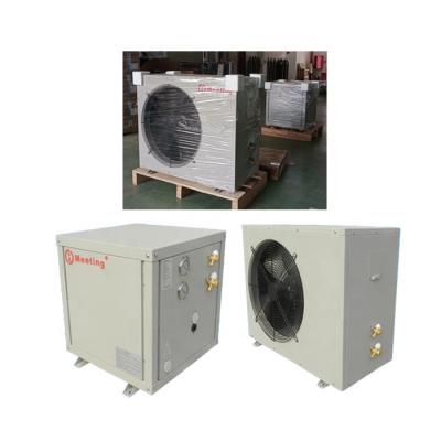 China Outdoor -25 degree cold weather 12kw evi split air to water heat pumps system with CE for sale