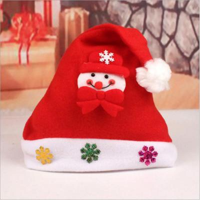 China Artdragon Nonwoven Christmas Decoration New Year Navidad Sombreros Led Light Felt Kids Christmas Hat Santa Claus Hat With Light for sale