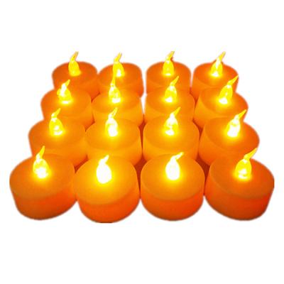 China Birthdays Tealight Led Flameless Candles Battery Operated Bluk Warm White Flameless Pillar Candle For Romantic Decorations for sale