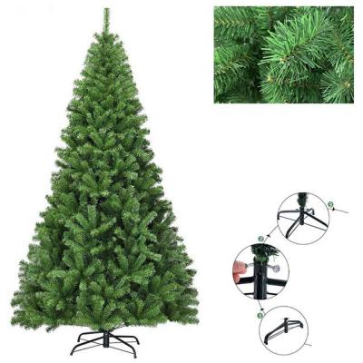 China 1.8M Artifical Christmas Day Pine Needle Christmas Tree For Decoration Pull Up Christmas Tree 3d Christmas Tree PVC for sale