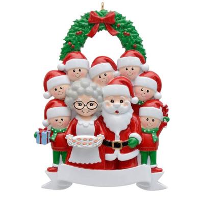 China 2021 Trend Hanging Santa Claus Personalized Christmas Tree Ornament Quarantine Christmas Gift Christmas Ornament for sale