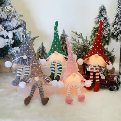 China Christmas Decoration and Faceless Christmas Light Doll Navidad Natal New Year LED Candy Box Christmas Doll Merry Christmas Decoration Christmas Ornament for sale