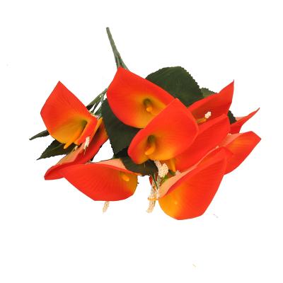 China Wedding handmade small calla Lily Artificial Flowers 18 heads for home decoration for sale