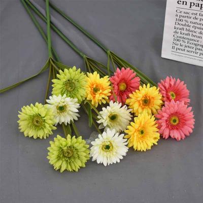 China Wedding 3 Heads Francois Chrysanthemum Artificial Flower Gerbera For Wedding Home Decoration Decoration Gerbera Design New for sale