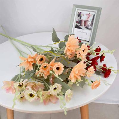 China Wedding Dahlia Chrysanthemum Artificial Flower Crab Claw Chrysanthemumfor Wedding Decoration Home Decoration Gerbera Design New for sale