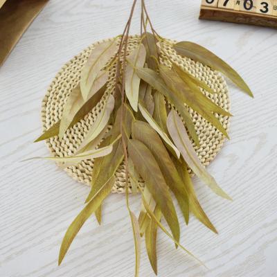 China Wedding Artificial Long Willow Leaves Decoration Mesh Garland Decorated Animal Garlands Flower Hair Garland for sale