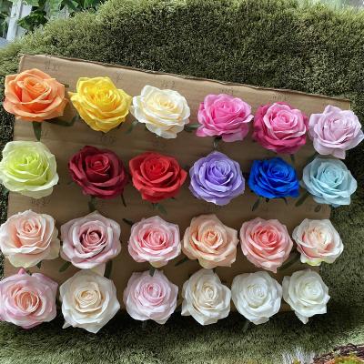 China Wedding Rose Head Artificial Flowers Gifts for Valentine's Day Wedding Artificial Rose Decoration for sale