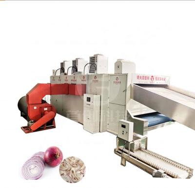 China Medicine processing automatic konjac continuous belt dryer machine top quality vegetable LPG drying equipment for sale