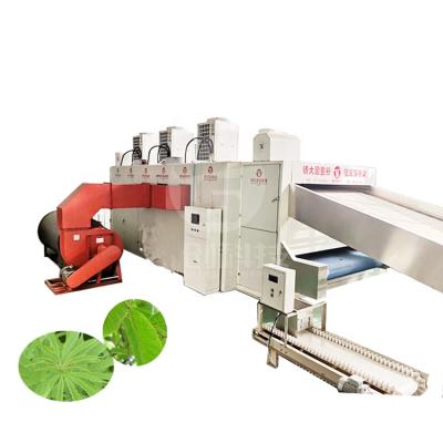 China Food Processing Hemp Leaves Mesh Belt Dryer Sheet Moringa Olive Energy Saving Dry Sheet Equipment Conveyor Industrial Medicinal Drying Machine for sale