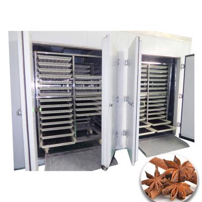 China Food Processing Hot Fan Tray Dryer 12 Carts Pepper Anise Drying Oven Machine For Condiments for sale