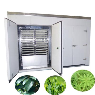 China food & Beverage Plant 90 Trays Clover Air Source Heat Pump Drying Machine Large Capacity Leaf Dryer Oven Machine for sale