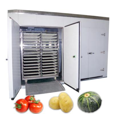 China Food Processing 60 Tray Potato Chips Drying Oven Dried Tomato Vegetable Pumpkin Dehydrator Machine Energy Saving Drying Room for sale