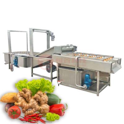 China Factory Automatic Industrial Bubble Washing Machine Potato Tomato Making Machine Multifunctional Seal Vegetable Cleaning Machine for sale