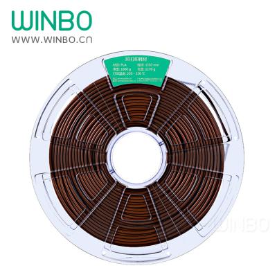 China 3.00 mm N.W 1000g High Quality PLA Filament Winbo PLA Filament For FDM 3D Printer FFF 3D Printer Brown WBPLA3B10S for sale