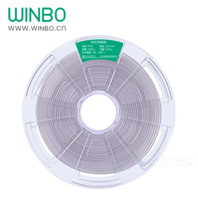 China 3.00 Mm PETG Filament N.W 1000g High Quality Winbo PETG Filament For FDM 3D Printer FFF 3D Printer Transparent WBPETG3B10S for sale