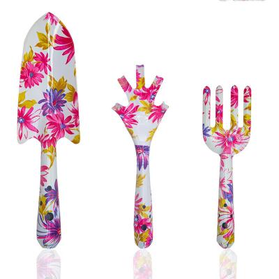 China Easy Carry Direct Supply Amazon Girls Gift Flower Printing Garden Flower Gardening Tools Garden Tool Kit for sale