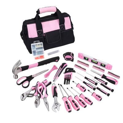 China Wholesale Design Superior Quality 29pcs Easy Carry Tool Kit Pink DIY Tool Kit for sale