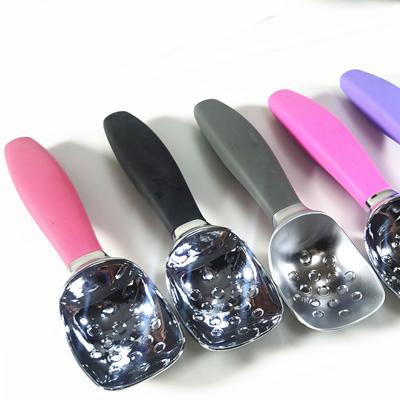 China Amazon Best Seller Stored Eco - Friendly Zinc Alloy Ice Cream Scoop With Color Handle for sale