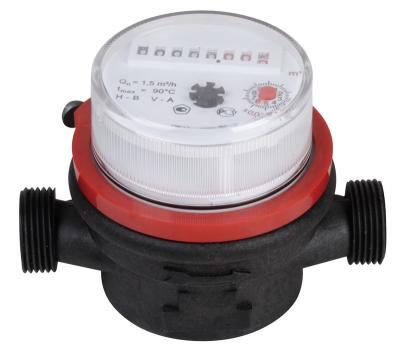 China High performance Signle Jet Dry Type Vane Wheel Plastic Water Meter for sale