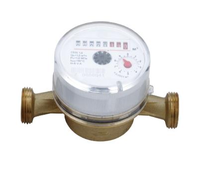 China High Performance Signle Jet Dry Type Vane Wheel Water Meter for sale