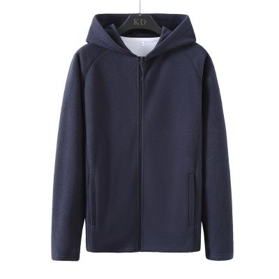 China high quality Anti-wrinkle sports and leisure fleece coral zipper double knit fleece jacket for sale