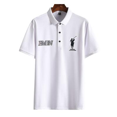 China Breathable Men's Anti-wrinkle And Young And Middle-aged Polo Shirts For Business Occasions Embroidery for sale