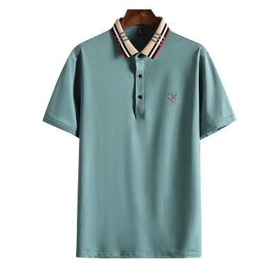 China Anti-wrinkle new design heterochromia lapels button type leisure polo shirt VIP T-shirt for sports golf for sale