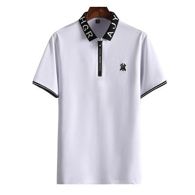 China jala Cheap Anti-wrinkle Zipper Neckline Men's Kain Polo Tshirts New With Logo Custom Printed Clothing for sale