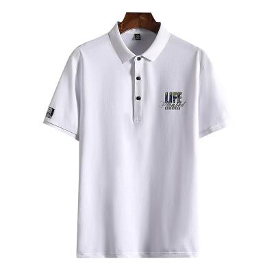 China Anti-Wrinkle Chest Printing Kaos Cetakan High Quality Polo Shirts Apparel Stock for sale