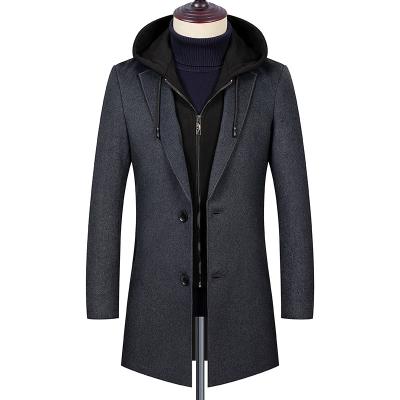 China Winter spring Anti-wrinkle 2022 March new solid woolen coat jacket high quality thin blend straight jacket for sale