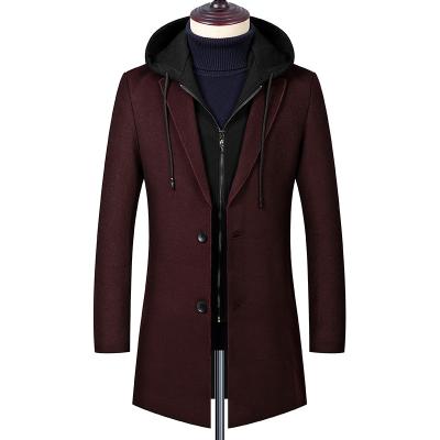 China Wholesale Price High Quality Winter Ditch Coat Stylish Anti-wrinkle Long Hoodie Made Of Wool for sale